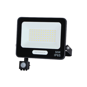 LED SMD reflektor se senzorem 50W, IP65, černé provedení