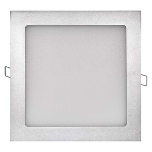 LED panel 225x 225mm, vestavný stříbrný, 18W neutrální bílá
