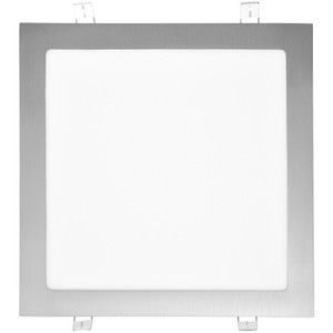 LED panel RAFA, čtvercový vestavný, broušený hliník, 25W