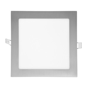LED panel RAFA čtvercový vestavný, broušený hliník, 18W