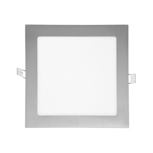 LED panel RAFA,  čtvercový vestavný, broušený hliník, 12W
