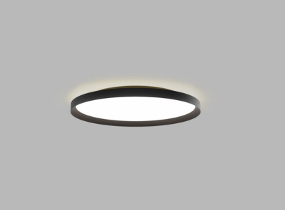 LED stropní svítidlo MOON 60, 60W, 220-240V, 4200lm, 2CCT 3000K/4000K, černé, TRIAC, DALI/PUSH