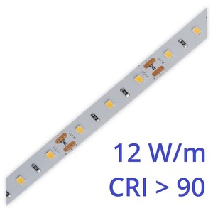 LED pásek s vysokým CRI 12W/m, PROFI, 12V, IP20, 60LED/m, SMD2835, záruka 5 let