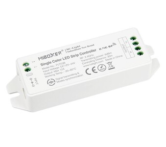 Jednobarevný RF LED ovladač Boxer, 12-24VDC, 12A, FUT036M, Mi-light