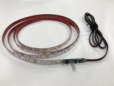 Připravená LED sestava s dotykovým ovladačem, kabel 2m, volba barvy světla a délky