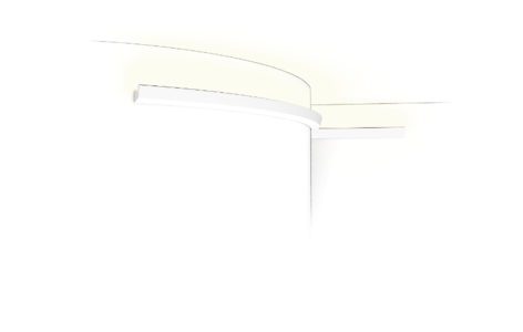 Dekorační lišta pro nepřímé osvětlení, hranatá, CX189F, 2m 