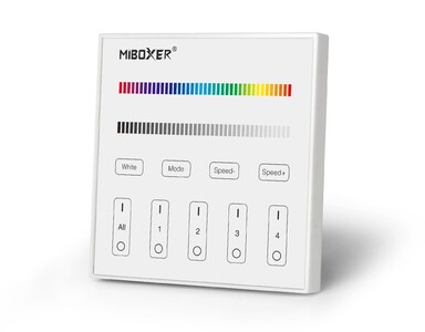 Dotykový DMX panel RGB, 4 zóny, 2.4G, X3, Mi-Light