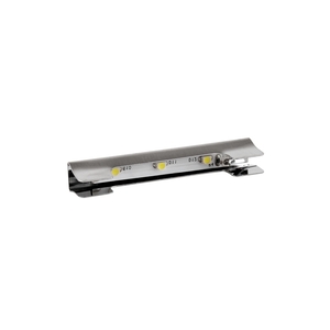 Kovové LED svítidlo pro osvětlení skleněných polic, 12VDC, IP20, 66x15x10