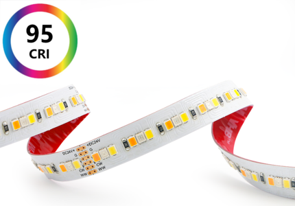 RGB+CCT pásek 34W/m, PROFI, 216LED, 2835, RGB +1800/6500K, CRI>95, 5let záruka