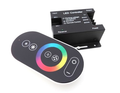 LED kontroler H, RGB, rádiový, 3 kanály, 6A kanál, 12-24VDC