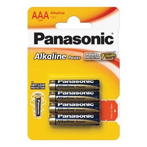 Baterie AAA(LR03) alkalická PANASONIC Alkaline Power 4BP