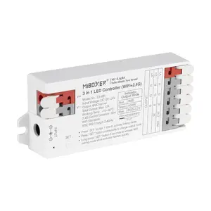 WIFI LED přijímač 3v1 pro RGB/RGBW/RGB+CCT pásky, Tuya Smart, WiFi+2.4GHz, DC12~24V, 12A, Mi-Light, E3-WR