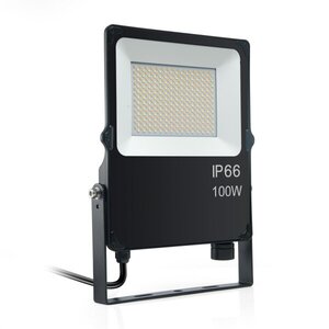 LED reflektor černý, IP66, IK08, 100W, CCT