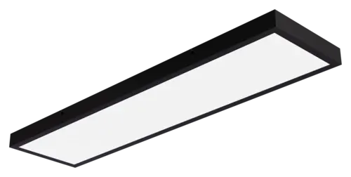 LONG přisazený LED panel APLED černý rámeček, 40W, IP41, 4000K, 3868lm, ON/OFF