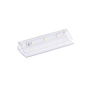 PVC LED svítidlo pro osvětlení skleněných polic, 12VDC, IP20, 63x22x11