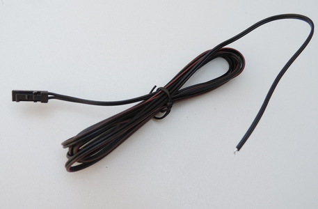 Propojovací konektor, samec, černý, 2m přívodní kabel