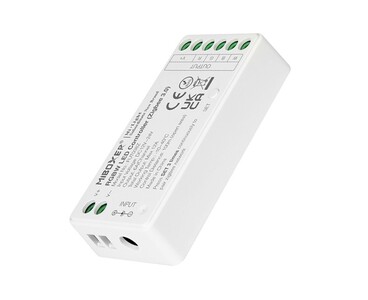 Zigbee přijímač pro RGBW LED pásky, 12-24VDC, 12A, Zigbee 3.0, Hue, Echo, FUT038Z, Mi-light 