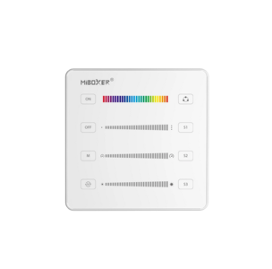 Nástěnný ovladač pro digitální řídící jednotku SPIR3, 2.4GHz, bílý, 2 x AAA, B6-W, Mi-Light