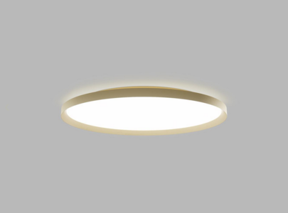 LED stropní svítidlo MOON 80, 88W, 220-240V, 6160lm, 2CCT 3000K/4000K, zlaté, TRIAC, DALI/PUSH