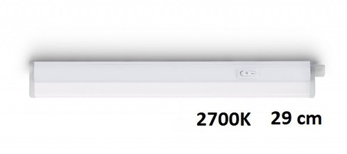 Linear ZÁŘIVKA LED 1x4W 400lm 2700K, bílá 29cm