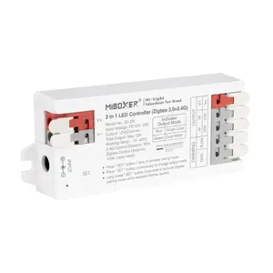 Zigbee LED přijímač 2v1 pro jednobarevné/CCT pásky, Zigbee 3.0 +2.4G, DC12~24V, 12A, Mi-Light, E2-ZR