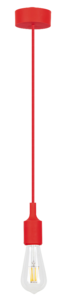 Závěsné svítidlo Rabalux 1414 Roxy červené, E27 1x, 40W,  IP20