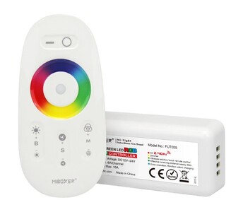 RGB SET dotykového ovladače a RGB přijímače, RF 2.4GHz, Max.10A, FUT025, Mi-Light