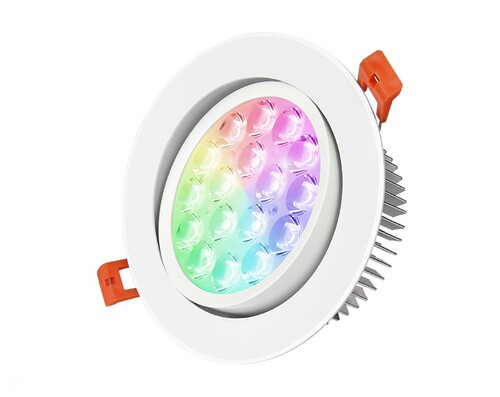 9W stropní svítidlo downlight RGB+CCT, RF 2.4GHz, FUT062, Mi-Light 9W stropní svítidlo downlight RGB+CCT, RF 2.4GHz, FUT062, Mi-Light 1