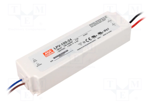 100W napájecí zdroj Meanwell, LPV-100-24, 24V, IP67 1