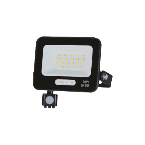 LED SMD reflektor se senzorem 20W, IP65, černé provedení 1