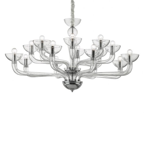 Závěsné svítidlo Ideal Lux Casanova SP16 transparente 044248 čiré 120cm    Závěsné svítidlo Ideal Lux Casanova SP16 transparente 044248 čiré 120cm   1