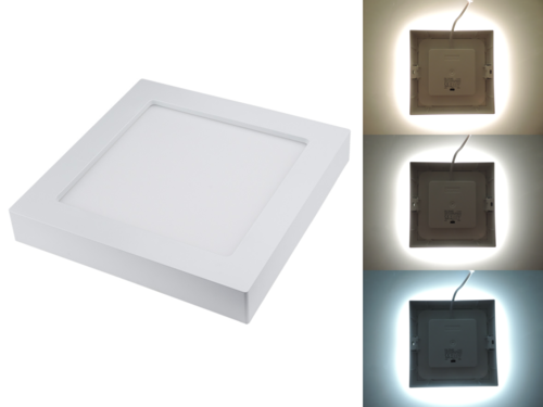 Hranatý přisazený 24W CCT LED panel, nastavení barvy 3000-6500K, 2150Lm, 3 roky záruka Hranatý přisazený 24W CCT LED panel, nastavení barvy 3000-6500K, 2150Lm, 3 roky záruka 1