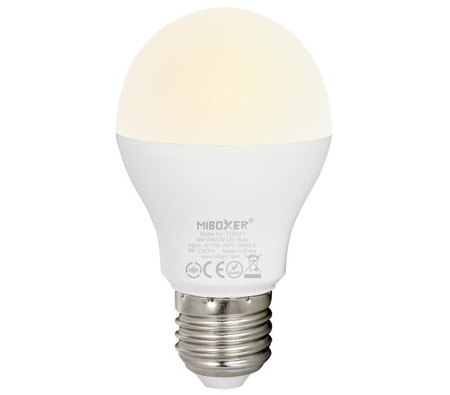 6W LED žárovka CCT, E27, RF 2.4GHz, FUT017, Mi-Light 1