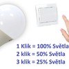 LED žárovka 3 kroky stmívání, 9W, 806lm, E27, LED žárovka 3 kroky stmívání, 9W, 806lm, E27, 2