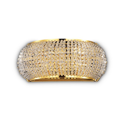 Nástěnné svítidlo Ideal Lux Pasha' AP3 oro 082288 G9 3x40W zlaté 1