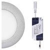 LED panel 120mm, kruhový přisazený stříbrný, 6W neutr. bílá 2