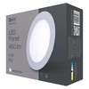 LED panel 120mm, kruhový vestavný stříbrný, 6W neutr. bílá 2