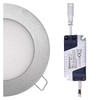 LED panel 120mm, kruhový vestavný stříbrný, 6W neutr. bílá 2