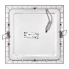 LED panel 225x 225mm, vestavný stříbrný, 18W neutrální bílá LED panel 225x 225mm, vestavný stříbrný, 18W neutrální bílá 2