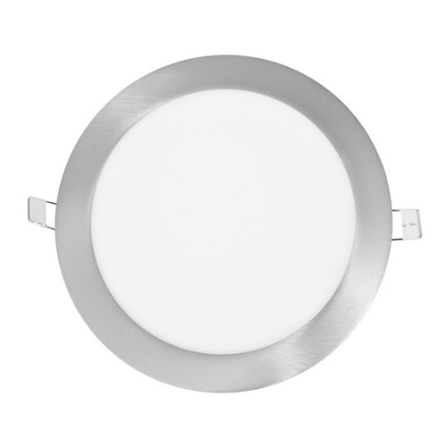 LED panel LADA 225mm, kruhový vestavný, broušený hliník, 18W 1