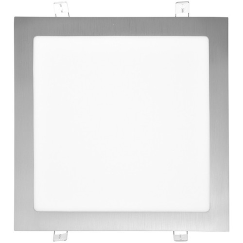 LED panel RAFA, čtvercový vestavný, broušený hliník, 25W 1