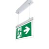 Nouzové LED osvětlení, 2W, 6000K, 4 piktogramy, IP20, studená bílá, závěsné 2
