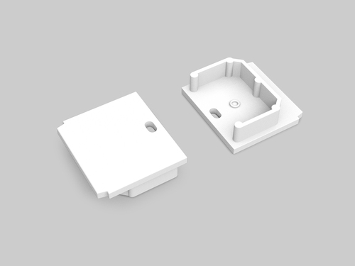 LINEA-IN20 TRIMLESS koncovka bílá s otvorem, G1000501 LINEA-IN20 TRIMLESS koncovka bílá s otvorem, G1000501 1