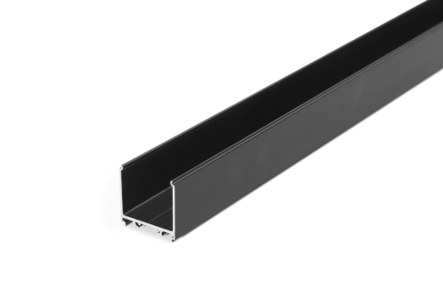 LED profil VARIO30-08 s prostorem pro zdroj, černý elox, TY 1