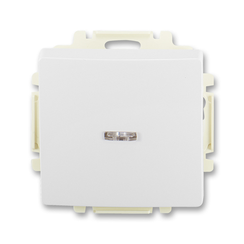 Ovládač zapínací s krytem, se sv. N, s průzorem, řazení 1/0So, jasně bílá Ovládač zapínací s krytem, se sv. N, s průzorem, řazení 1/0So, jasně bílá 1