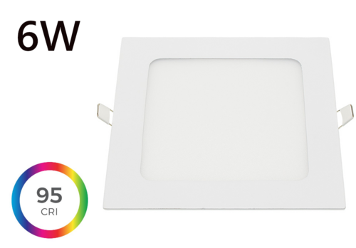 CRI>95 LED hranatý panel 6W, True Color Line, 120x120 vestavný, 3 roky záruka CRI>95 LED hranatý panel 6W, True Color Line, 120x120 vestavný, 3 roky záruka 1