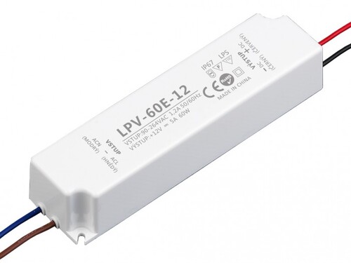 LED zdroj 12V 60W - LPV-60E-12 1