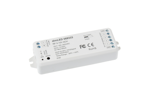 Ovladač dimLED RF 0-10V 4CH Ovladač dimLED RF 0-10V 4CH 1