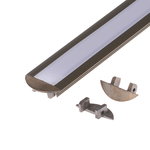 Koncovka profilu V3B bronzová 1