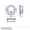 UNI12 D koncovka bílá s otvorem, A1960001 2